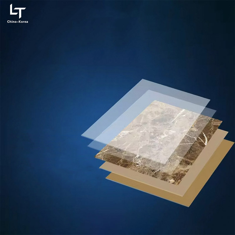 Bord UV PVC uiscedhíonach 1220 × 2440mm 3mm le haghaidh Maisiú painéil Balla Intí le Críochnaigh Ardsnasta le haghaidh Maisiú Dearaidh Oifig Tí