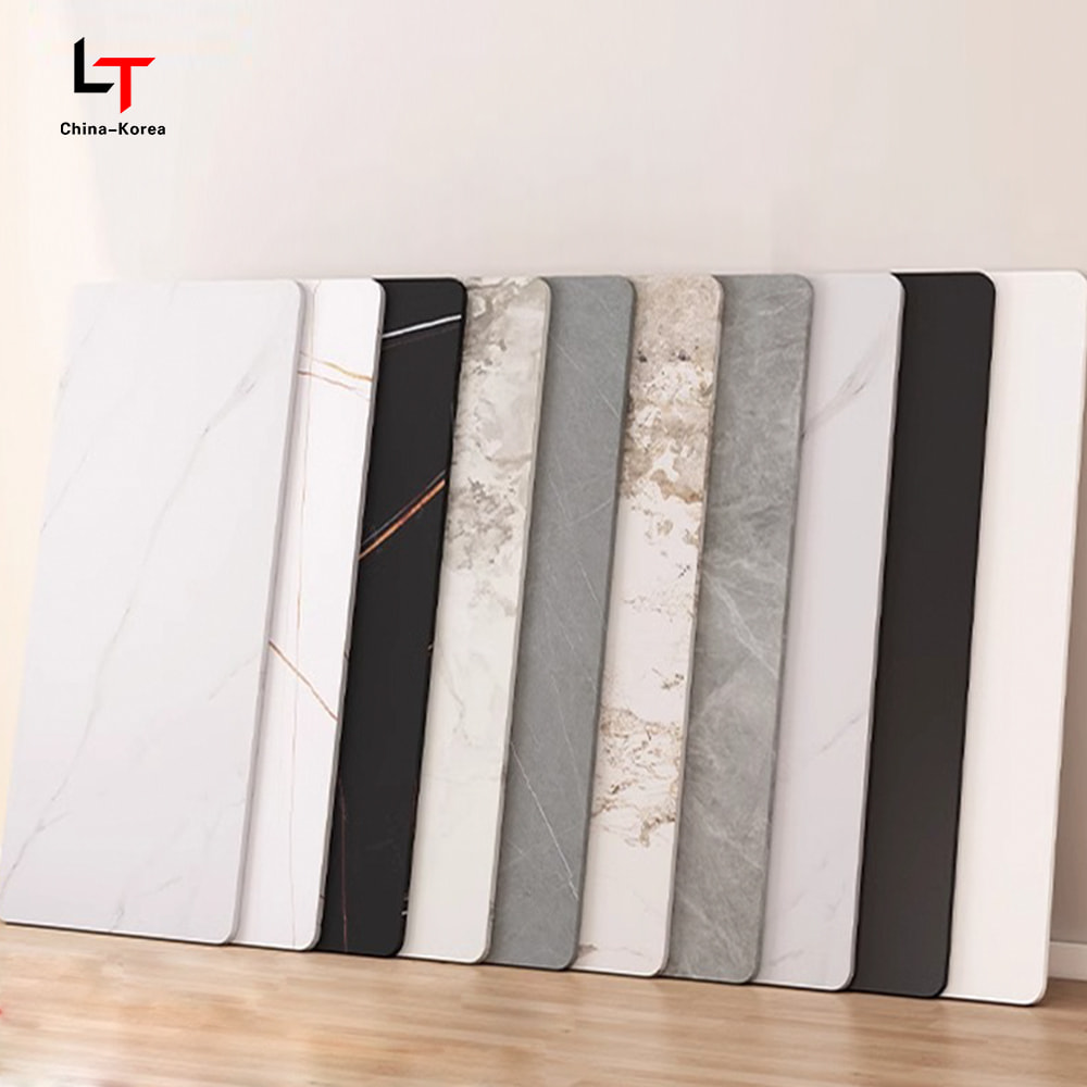 1220 × 2440mm Painéal Criostail Carbóin PVC Clúdach Balla Maisiúil Uiscedhíonach do Dhíon Lasmuigh le Cumhdach UV