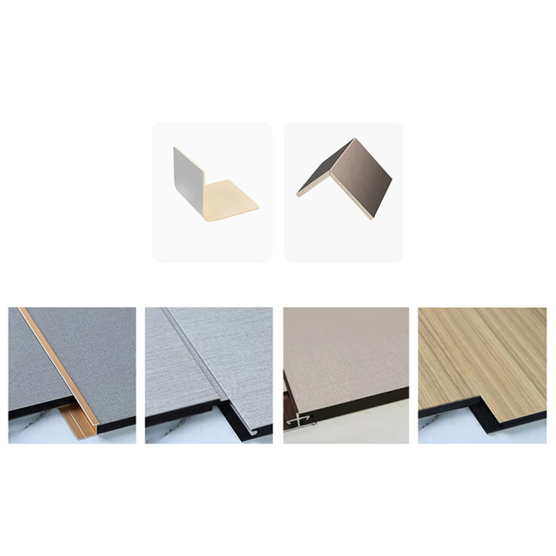 Bileog Criostail Charbóin PVC Éadroma Frith-Scratch Ard-Dlúis 5mm-8mm Tiubh le haghaidh Maisiú Seomra Folctha Óstán Tráchtála Painéal Balla Seasmhach B1 Grád Fireproof