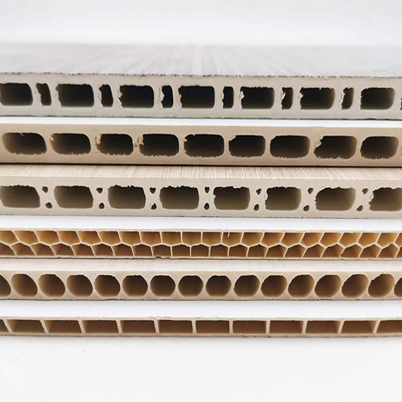 Painéal Balla PVC Snáithín Adhmaid Bambú Comhtháite Nua-Aimseartha le haghaidh Cúlra Teilifíse Painéal Balla Pacáiste Crua le haghaidh Uasteorainn Intí le haghaidh Úsáid Óstáin