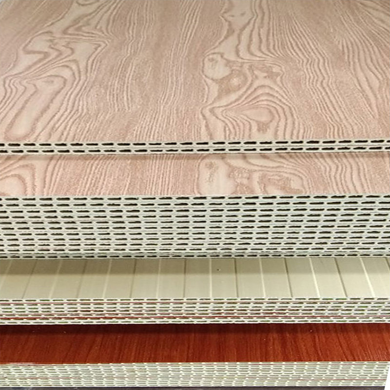 Painéal Balla PVC Snáithín Adhmaid Bambú Comhtháite Nua-Aimseartha le haghaidh Cúlra Teilifíse Painéal Balla Pacáiste Crua le haghaidh Uasteorainn Intí le haghaidh Úsáid Óstáin