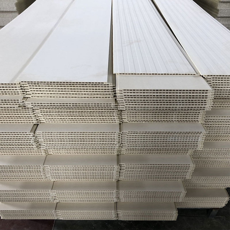 Painéal Balla PVC Snáithín Adhmaid Bambú Comhtháite Nua-Aimseartha le haghaidh Cúlra Teilifíse Painéal Balla Pacáiste Crua le haghaidh Uasteorainn Intí le haghaidh Úsáid Óstáin