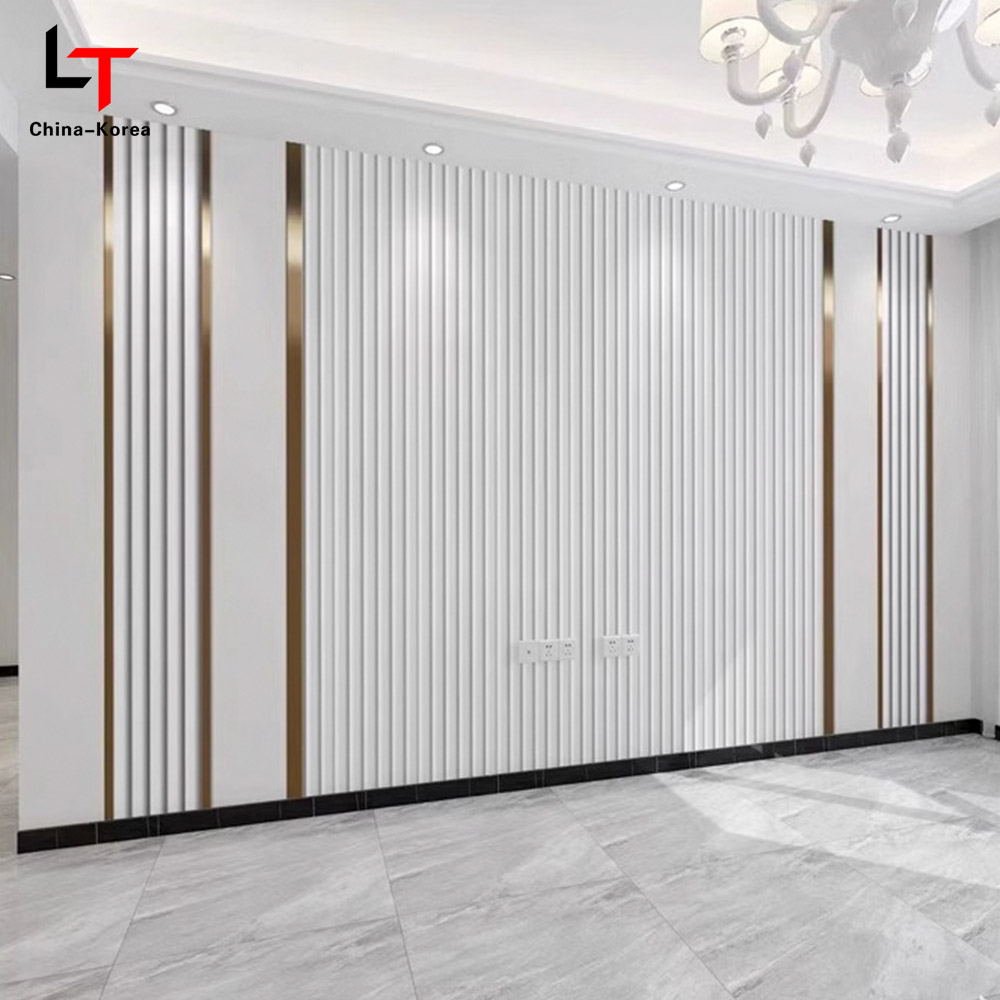 1220 × 2440mm Éicea-chairdiúil PVC Tá veinír curtha orthu Adhmad Grán Painéil Balla Maisiúla le haghaidh Balla Dhíon Cladach Uiscedhíonach Scratch- frithsheasmhach in éasca le Suiteáil