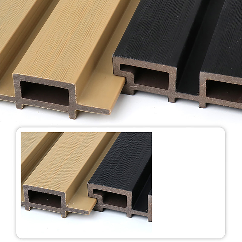 Painéal Balla Sreabhach PVC WPC Frithsheasmhach in Uisce le Balla Slat Taobh amuigh Gríle Brushed Frith-duillín le haghaidh Aghaidheanna Lasmuigh agus Seomra Folctha