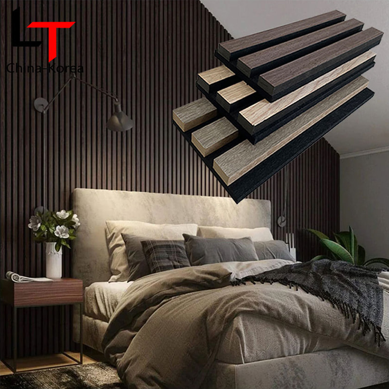 Painéil Ballaí Fuaimiúla Taobh istigh Nua-Aimseartha WPC Dearadh Comhghlasáil Maisiúil Comhghlasáil Grád Gríle Taobh amuigh Fuaimedhíonach Dóiteáindhíonach