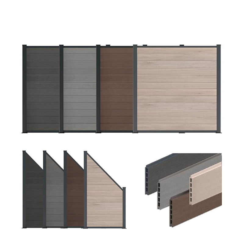 Fál Wpc Ilchodach Plaisteacha Adhmaid Baile Gairdín Painéil Fál Clós Níos Fearr Ná Fál Vinyl Pvc Uiscedhíonach Allamuigh Bord Príobháideachta Hdpe