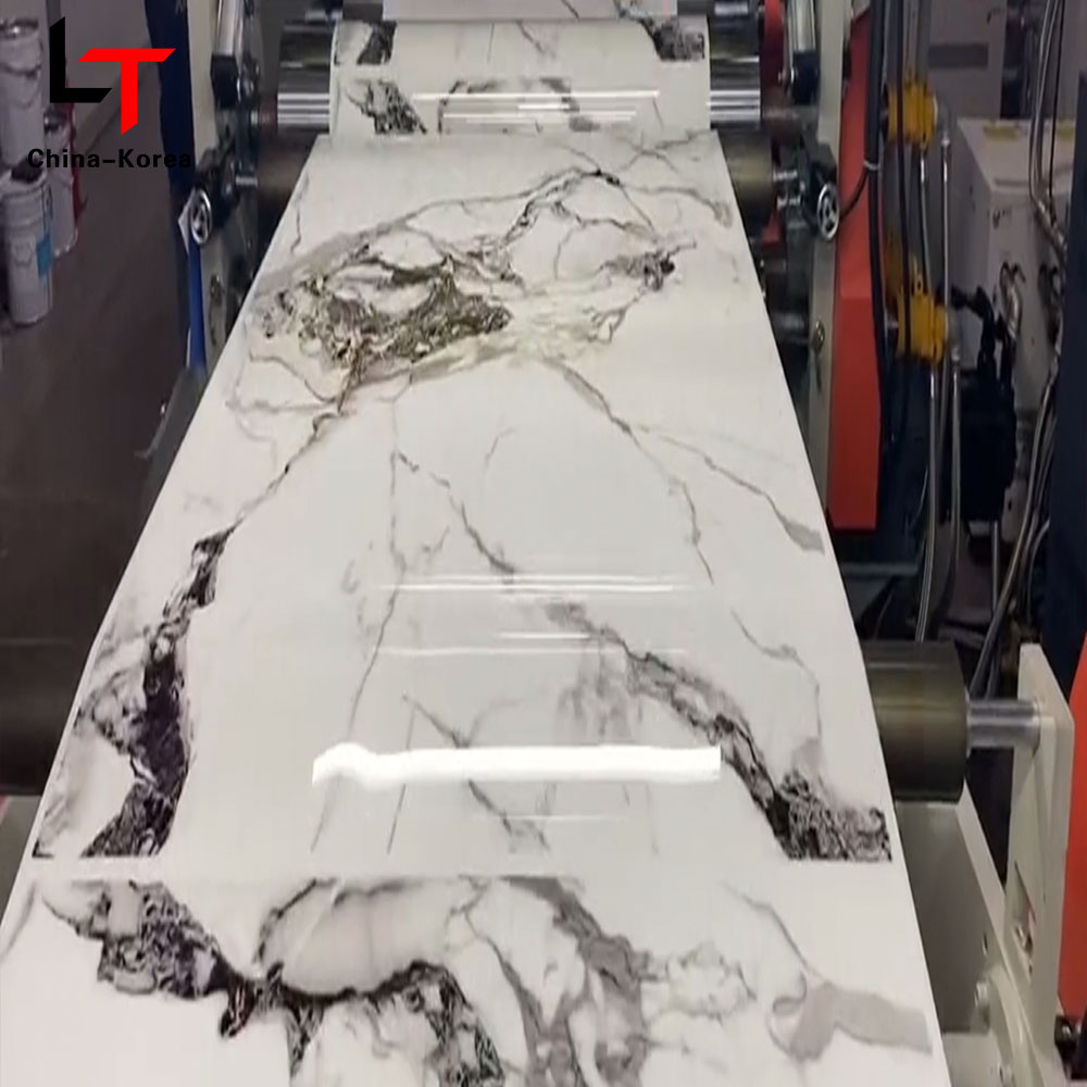 Scannán Miotalacha Marmar Órga PVC Scannán Maisiúcháin Aistrithe Teasa Rolla Stampála Te le haghaidh Monaróir Foil Preas Fholúis Lamination Óir