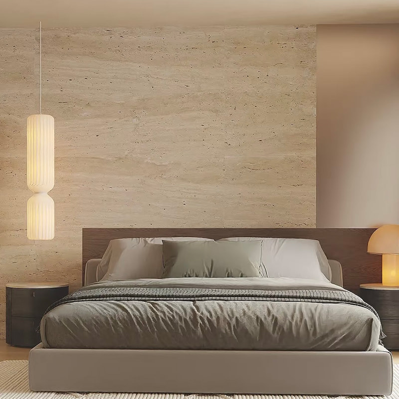 Veneer Tíleanna Fireproof Faux Taobh istigh Bendable Cumhdach Balla Bog Travertine Painéil Balla Cloch Bog Solúbtha Saorga