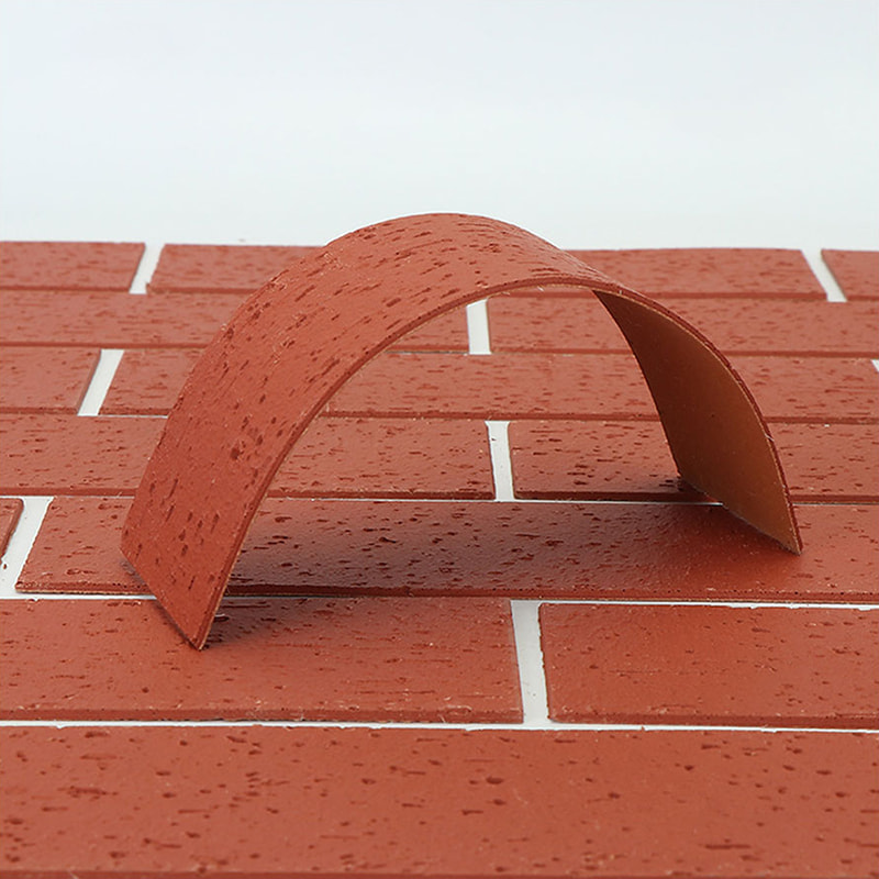 Dearadh Nua-Aimseartha Painéil Balla Éadroma Fireproof Ábhar Nua Cumhdach Cloch Bog Tíleanna MCM Solúbtha Clúdach Balla Cloch Líneach