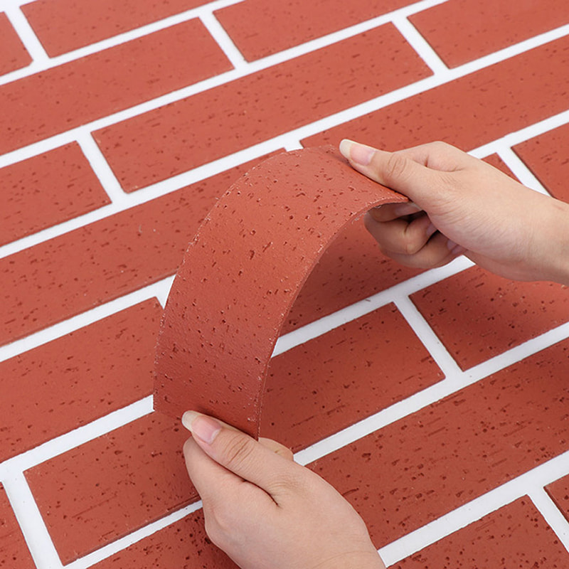 Dearadh Nua-Aimseartha Painéil Balla Éadroma Fireproof Ábhar Nua Cumhdach Cloch Bog Tíleanna MCM Solúbtha Clúdach Balla Cloch Líneach