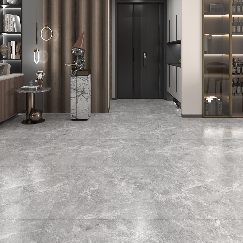 Marmar Bán agus Dubh Grán Adhmaid Croí-idirghlasáil Croí docht Cliceáil Lock Vinyl Plank Urlár Piso PVC Interior Cliceáil Piso SPC Flooring